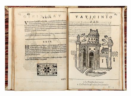  Abba Florensis Joachim : Profetie dell'Abbate Gioachino. Et di Anselmo Vescovo di Marsico. Con l'imagini in dissegno, intorno a Pontefici passati, e c'hanno  venire...  - Asta Libri & Grafica - Libreria Antiquaria Gonnelli - Casa d'Aste - Gonnelli Casa d'Aste