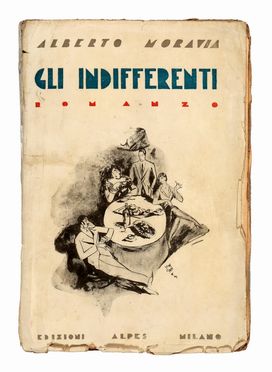  Moravia Alberto : Gli indifferenti.  - Asta Libri & Grafica - Libreria Antiquaria Gonnelli - Casa d'Aste - Gonnelli Casa d'Aste