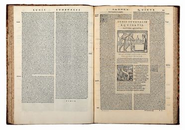  Iuvenalis Decimus Iunius : Opus. Nunc demum ab omnibus mendis purgatum [...]. Interprete Ioanne Britannico [...] una cum Iodoci Badii Ascensii Familiaribus explanationibus... Classici, Letteratura  Giovanni Britannico, Josse Bade  - Auction Books & Graphics - Libreria Antiquaria Gonnelli - Casa d'Aste - Gonnelli Casa d'Aste