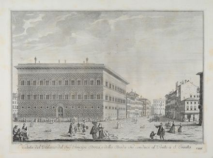  Giuseppe Zocchi  (Firenze, 1717 - 1767) : Lotto composto di 3 vedute da Scelta di XXIV vedute delle principali contrade, piazze, chiese e palazzi della Citt� di Firenze.  - Auction Books & Graphics - Libreria Antiquaria Gonnelli - Casa d'Aste - Gonnelli Casa d'Aste