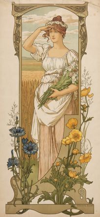  Elisabeth Sonrel  (Tours, 1874 - Sceaux, 1953) : Lotto composto di 2 litografie a colori. Fleurs de serre. Fleurs des champs.  - Asta Libri & Grafica - Libreria Antiquaria Gonnelli - Casa d'Aste - Gonnelli Casa d'Aste