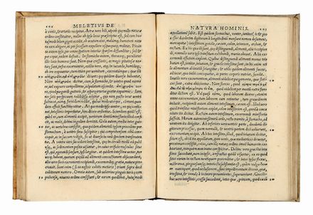  Meletius : De natura structuraque hominis opus, Polemonis [...] Naturae signorum interpretationis: Hippocratis De hominis structura...  Marcus Antonius Polemon, Hippocrates, Melampus, Nicol Petreo  (1500 - 1568), Diocles Carystius  - Asta Libri & Grafica - Libreria Antiquaria Gonnelli - Casa d'Aste - Gonnelli Casa d'Aste