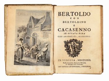  Croce Giulio Cesare : Bertoldo con Bertoldino e Cacasenno.  - Asta Libri & Grafica - Libreria Antiquaria Gonnelli - Casa d'Aste - Gonnelli Casa d'Aste