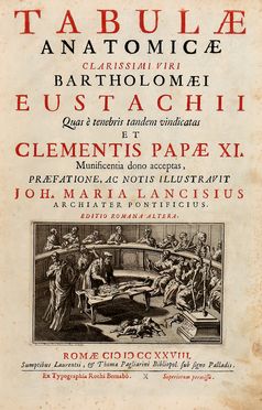  Eustachi Bartolomeo : Tabulae anatomicae [...] Praefatione ac notis illustravit Joh. Maria Lancisius... Medicina, Anatomia, Figurato, Medicina, Collezionismo e Bibliografia  Giovanni Maria Lancisi, Carlo Gregori  - Auction Books & Graphics - Libreria Antiquaria Gonnelli - Casa d'Aste - Gonnelli Casa d'Aste