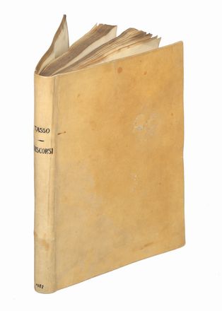  Tasso Torquato : Discorsi [...]. Dell'arte poetica; et in particolare del poema heroico... Letteratura italiana, Letteratura  - Auction Books & Graphics - Libreria Antiquaria Gonnelli - Casa d'Aste - Gonnelli Casa d'Aste