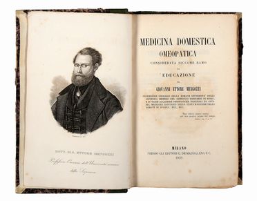  Mengozzi Giovanni Ettore : Medicina domestica omeopatica considerata siccome ramo di educazione... Medicina  - Auction Books & Graphics - Libreria Antiquaria Gonnelli - Casa d'Aste - Gonnelli Casa d'Aste