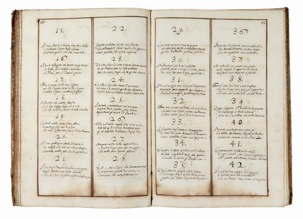 Libro da indovinare con tre dadi.  - Asta Libri & Grafica - Libreria Antiquaria Gonnelli - Casa d'Aste - Gonnelli Casa d'Aste