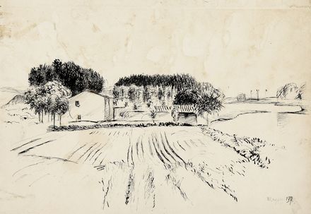  Renzo Grazzini  (Firenze, 1912 - 1990) : Lotto composto di 1 incisione e 2 disegni.  - Asta Libri & Grafica - Libreria Antiquaria Gonnelli - Casa d'Aste - Gonnelli Casa d'Aste