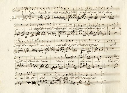 Raccolta di 7 composizioni per canto con accompagnamento di chitarra francese.  - Asta Libri & Grafica - Libreria Antiquaria Gonnelli - Casa d'Aste - Gonnelli Casa d'Aste