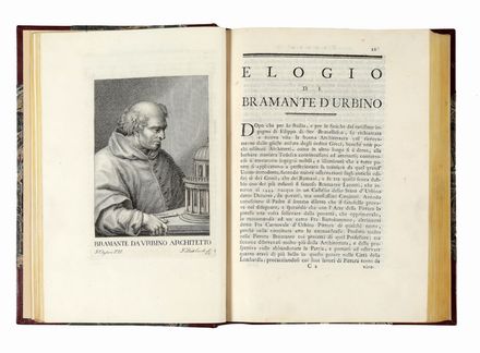 Serie degli uomini i piu illustri nella pittura, scultura, e architettura con i loro elogi, e ritratti incisi in rame cominciando dalla sua prima restaurazione fino ai tempi presenti tomo primo (-duodecimo).  Santi Pacini, Ignazio Enrico Hugford, Giovanni Battista Cecchi  (Firenze, ), Giorgio Vasari  (Arezzo, 1511 - Firenze, 1574)  - Asta Libri & Grafica - Libreria Antiquaria Gonnelli - Casa d'Aste - Gonnelli Casa d'Aste