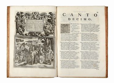  Tasso Torquato : La Gerusalemme Liberata [...]. Con la Vita del medesimo, Allegoria del Poema, Argomenti incisi ne' Rami del Tempesta [...] e con le Annotazioni di Scipione Gentili e di Giulio Guastavini... Letteratura italiana, Figurato, Letteratura, Collezionismo e Bibliografia  Antonio Tempesta  (Firenze, 1555 - Roma, 1630), Scipione Gentili, Giulio Guastavini, Arnold (van) Westerhout  (Anversa, 1651 - Roma, 1725)  - Auction Books & Graphics - Libreria Antiquaria Gonnelli - Casa d'Aste - Gonnelli Casa d'Aste