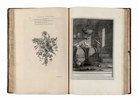  La Fontaine Jean (de) : Fables choisies, mises en vers [...]. Tome premier (-quatrime).  Charles Nicolas Cochin  (1715 - 1790), Jean-Baptiste Oudry  - Asta Libri & Grafica - Libreria Antiquaria Gonnelli - Casa d'Aste - Gonnelli Casa d'Aste