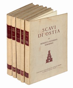  Calza Guido : Scavi di Ostia. Volume I (-IV).  - Asta Libri & Grafica - Libreria Antiquaria Gonnelli - Casa d'Aste - Gonnelli Casa d'Aste