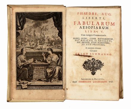  Phaedrus : Fabularum Aesopiarum libri quinque, cum integris commentariis Marq. Gudii, Conr. Rittershusii, Nic. Rigaltii...  Aesopus  - Asta Libri & Grafica - Libreria Antiquaria Gonnelli - Casa d'Aste - Gonnelli Casa d'Aste