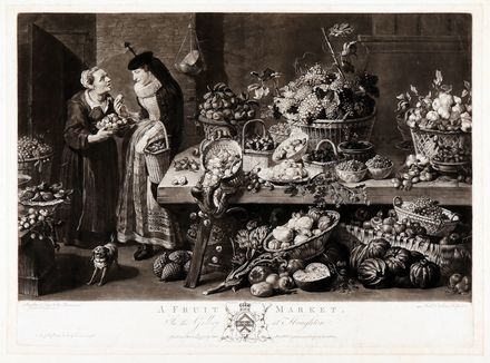  Richard Earlom  (Londra, 1742 - 1822) : The markets.  - Auction Books & Graphics - Libreria Antiquaria Gonnelli - Casa d'Aste - Gonnelli Casa d'Aste