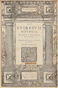  L'Obel Matthias (de) : Plantarum seu Stirpium Historia [...] cui annexum est adversariorum volumen.  Pierre Pena  - Asta Libri & Grafica - Libreria Antiquaria Gonnelli - Casa d'Aste - Gonnelli Casa d'Aste