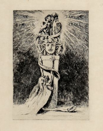  Félicien Rops  (Namur, 1833 - Essonnes, 1898) : Aux folies Bergère.  - Asta Libri & Grafica - Libreria Antiquaria Gonnelli - Casa d'Aste - Gonnelli Casa d'Aste