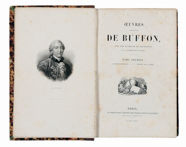  Buffon Georges Louis : Oeuvres compltes [...]. Tome Premier (-VI).  - Asta Libri & Grafica - Libreria Antiquaria Gonnelli - Casa d'Aste - Gonnelli Casa d'Aste