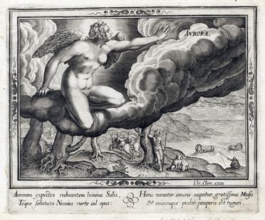  Anonimo del XVII secolo : Aurora, Meridies, Vespera, Nox (Le quattro parti del giorno).  - Auction Books & Graphics - Libreria Antiquaria Gonnelli - Casa d'Aste - Gonnelli Casa d'Aste