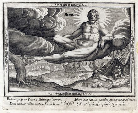  Anonimo del XVII secolo : Aurora, Meridies, Vespera, Nox (Le quattro parti del giorno).  - Auction Books & Graphics - Libreria Antiquaria Gonnelli - Casa d'Aste - Gonnelli Casa d'Aste