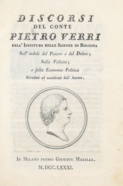  Alaleona Giuseppe : Dissertazioni.  Pier Antonio Gratarol, Pietro Verri, Enrico o Federico (pseud. di Maccioni Migliorotto) Contelmanno  - Asta Libri & Grafica - Libreria Antiquaria Gonnelli - Casa d'Aste - Gonnelli Casa d'Aste