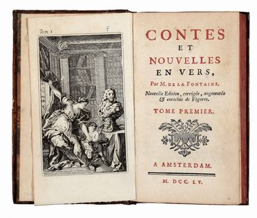  La Fontaine Jean (de) : Contes et nouvelles en vers [...]. Nouvelle édition, corrigée, augmentée, & enrichie de Figures. Tome premier (-second). Letteratura francese, Figurato, Letteratura, Collezionismo e Bibliografia  - Auction Books & Graphics - Libreria Antiquaria Gonnelli - Casa d'Aste - Gonnelli Casa d'Aste