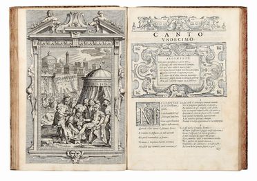  Tasso Torquato : La Gerusalemme liberata [...]. Con le annotationi di Scipion Gentili, e di Giulio Guastavini, et li argomenti di Oratio Ariosti.  Scipione Gentili, Giulio Guastavini, Bernardo Castello  - Asta Libri & Grafica - Libreria Antiquaria Gonnelli - Casa d'Aste - Gonnelli Casa d'Aste