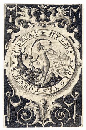  Crispijn Van de Passe de Oude  (Arnemuiden, 1564 - Utrecht, 1637) : Ver, Aestas, Autumnus, Hyems (Le quattro stagioni).  - Auction Books & Graphics - Libreria Antiquaria Gonnelli - Casa d'Aste - Gonnelli Casa d'Aste
