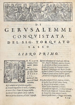  Tasso Torquato : La Gerusalemme conquistata [...] libri XXIIII. Letteratura italiana  - Auction Books & Graphics - Libreria Antiquaria Gonnelli - Casa d'Aste - Gonnelli Casa d'Aste