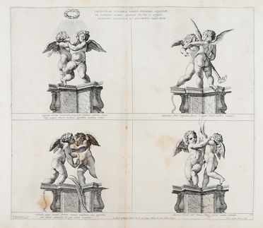  Pietro Aquila  (Marsala, 1640 - Alcamo, 1692) : Lotto di 4 tavole da Galeriae Farnesianae Icones...  - Asta Libri & Grafica - Libreria Antiquaria Gonnelli - Casa d'Aste - Gonnelli Casa d'Aste