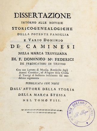  Salomoni Jacopo : Urbis Patavinae inscriptiones sacrae, et prophanaè  Matteo Cadorin, Giovanni Battista Verci, Domenico Maria Federici  (1739 - 1808)  - Asta Libri & Grafica - Libreria Antiquaria Gonnelli - Casa d'Aste - Gonnelli Casa d'Aste