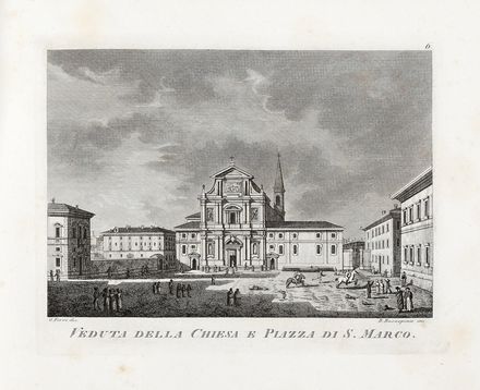  Rosaspina Bernardino : Raccolta di 44 vedute della città e vicinanze di Firenzè  Federico Fantozzi  - Asta Libri & Grafica - Libreria Antiquaria Gonnelli - Casa d'Aste - Gonnelli Casa d'Aste