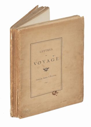  Darien J. W. : Lettres de voyage. Ceylan Aden l'Egypte.  - Asta Libri & Grafica - Libreria Antiquaria Gonnelli - Casa d'Aste - Gonnelli Casa d'Aste