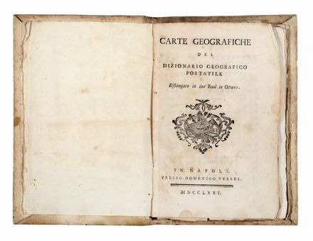  Echard Laurence : Carte geografiche del dizionario geografico portatile ristampato in due tomi in ottavo Cartografia, Dizionari, Geografia e viaggi, Letteratura  Francesco Sesoni  - Auction Books & Graphics - Libreria Antiquaria Gonnelli - Casa d'Aste - Gonnelli Casa d'Aste