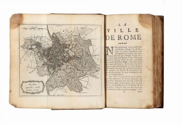 Magnan Dominique : La ville de Rome [...] avec deux plans généraux & ceux de ses XIV quartiers, gravés en taille douce [...]. Premiere partie (-seconde).  - Asta Libri & Grafica - Libreria Antiquaria Gonnelli - Casa d'Aste - Gonnelli Casa d'Aste