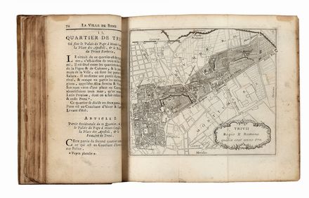  Magnan Dominique : La ville de Rome [...] avec deux plans généraux & ceux de ses XIV quartiers, gravés en taille douce [...]. Premiere partie (-seconde).  - Asta Libri & Grafica - Libreria Antiquaria Gonnelli - Casa d'Aste - Gonnelli Casa d'Aste