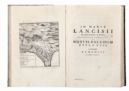  Lancisi Giovanni Maria : Opera varia in unum congesta, et in duos tomos distributa. Tomus primus (-secundus).  - Asta Libri & Grafica - Libreria Antiquaria Gonnelli - Casa d'Aste - Gonnelli Casa d'Aste