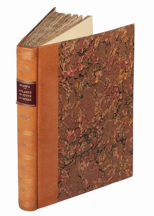  Scarpa Antonio : Atlante delle opere complete [...] e spiegazione delle tavole che lo compongono.  - Asta Libri & Grafica - Libreria Antiquaria Gonnelli - Casa d'Aste - Gonnelli Casa d'Aste