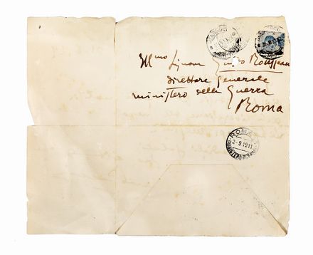  Puccini Giacomo : Ritratto fotografico con dedica e firma autografa insieme a lettera autografa con busta e biglietto da visita con annotazione autografa del compositore. Musica, Musica, Teatro, Spettacolo  - Auction Books & Graphics - Libreria Antiquaria Gonnelli - Casa d'Aste - Gonnelli Casa d'Aste
