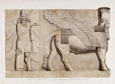  Layard Austen Henry : The monuments of Nineveh. From drawings made on the spot [...]. Illustrated in one hundred plates.  - Asta Libri & Grafica - Libreria Antiquaria Gonnelli - Casa d'Aste - Gonnelli Casa d'Aste