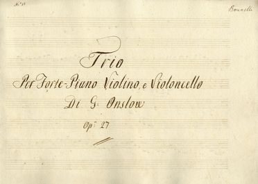 Raccolta di 6 composizioni tra quartetti, trii e sonate.  - Asta Grafica & Libri - Libreria Antiquaria Gonnelli - Casa d'Aste - Gonnelli Casa d'Aste