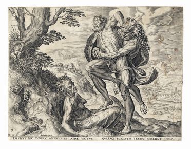  Cornelis Cort  (Hoorn, 1533 - Roma, 1578) : Sei tavole da Le fatiche di Ercole  - Asta Grafica & Libri - Libreria Antiquaria Gonnelli - Casa d'Aste - Gonnelli Casa d'Aste