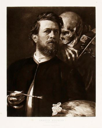  Arnold Böcklin  (Basilea, 1827 - Fiesole, 1901) : Lotto composto di 3 fotoincisioni Bruckmann: Autoritratto, Heiliger Hain, Odysseus und Kalypso.  - Asta Grafica & Libri - Libreria Antiquaria Gonnelli - Casa d'Aste - Gonnelli Casa d'Aste