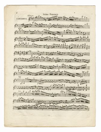  Rolla Alessandro : Concerto / per il / Violino [...]. Musica, Musica, Teatro, Spettacolo  - Auction Graphics & Books - Libreria Antiquaria Gonnelli - Casa d'Aste - Gonnelli Casa d'Aste