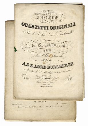  Rolla Alessandro : Concerto / per il / Violino [...]. Musica, Musica, Teatro, Spettacolo  - Auction Graphics & Books - Libreria Antiquaria Gonnelli - Casa d'Aste - Gonnelli Casa d'Aste