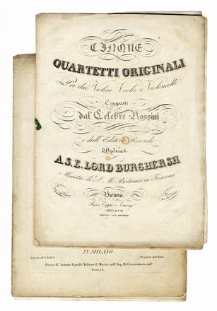  Rolla Alessandro : Concerto / per il / Violino [...]. Musica, Musica, Teatro, Spettacolo  - Auction Graphics & Books - Libreria Antiquaria Gonnelli - Casa d'Aste - Gonnelli Casa d'Aste