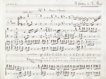  Montaubry Achille-F�lix : L'hotellerie de la Reine. Musica, Musica, Teatro, Spettacolo  - Auction Graphics & Books - Libreria Antiquaria Gonnelli - Casa d'Aste - Gonnelli Casa d'Aste