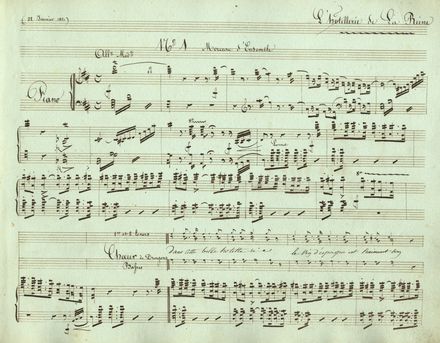  Montaubry Achille-F�lix : L'hotellerie de la Reine. Musica, Musica, Teatro, Spettacolo  - Auction Graphics & Books - Libreria Antiquaria Gonnelli - Casa d'Aste - Gonnelli Casa d'Aste