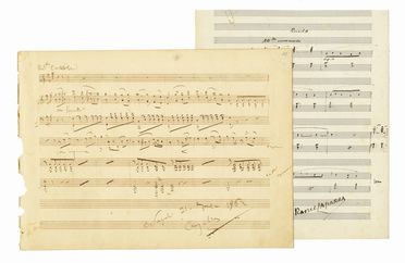 Raccolta musicale autografa di fogli d?album dedicati alla contessa d'Obreskoff.  - Asta Grafica & Libri - Libreria Antiquaria Gonnelli - Casa d'Aste - Gonnelli Casa d'Aste