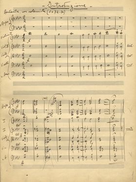  Bettinelli Bruno : Laudi del 1200 / Libera interpretazione / per soprano, mezzo soprano, coro misto, / orchestra d?archi e arpa [...]. Musica, Musica, Teatro, Spettacolo  - Auction Graphics & Books - Libreria Antiquaria Gonnelli - Casa d'Aste - Gonnelli Casa d'Aste